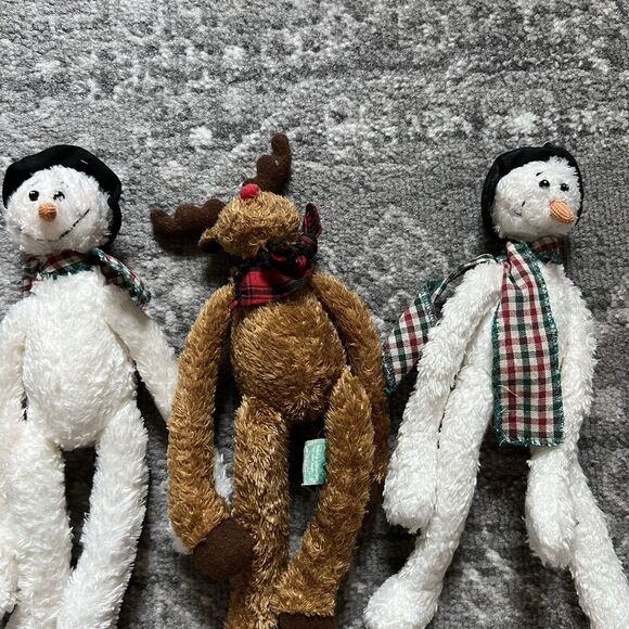 Christmas First & Main Lot of 5 Hugger Plush Elf Deer Snowman Stocking Stuffers - Picture 8 of 9